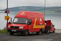 Modern Royal Mail vans
