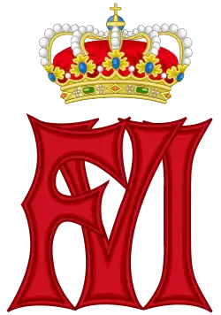 Royal cypher of King Felipe VI of Spain