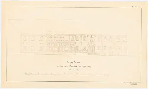 Northern courtyard facade of the palace