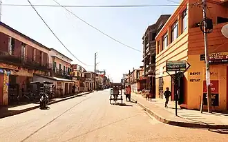 Main street of Tsiroanomandidy
