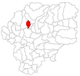Location in Bistrița-Năsăud County