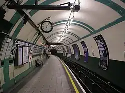 A platform on the London Underground