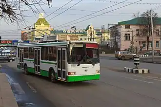 A LiAZ-5280 trolleybus in Ryazan