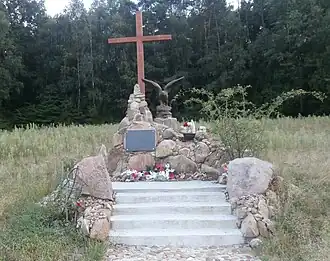 Memorial at the site of the Battle of Rybnica fought in 1863