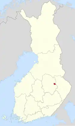 Location of Säyneinen in Finland
