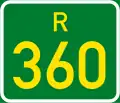 Regional route R360 shield