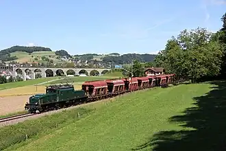 Be 6/8 III 13302 with a special train in 2012