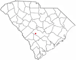 Location of Norway, South Carolina