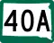 Highway 40A marker