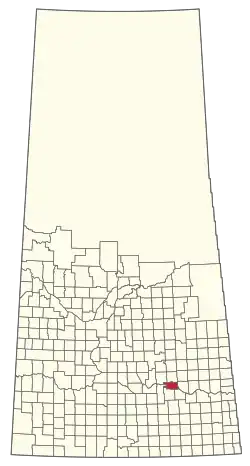Location of the RM of North Qu'Appelle No. 187 in Saskatchewan
