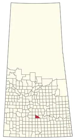 Location of the RM of Marquis No. 191 in Saskatchewan
