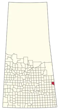 Location of the RM of Cote No. 271 in Saskatchewan