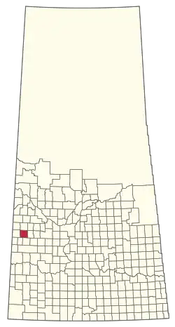 Location of the RM of Progress No. 351 in Saskatchewan