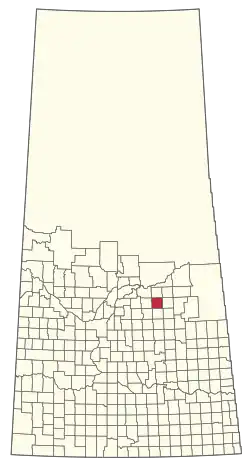 Location of the RM of Star City No. 428 in Saskatchewan