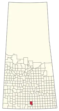 Location of the RM of Excel No. 71 in Saskatchewan