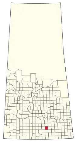 Location of the RM of Caledonia No. 99 in Saskatchewan