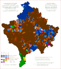 Ethnic structure of Kosovo and Metohija by settlements 1971.