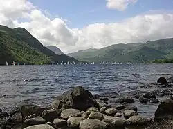 Sailing is a common activity on Ullswater
