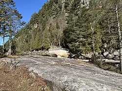 Jean-Noël Côté (1942-2007) Dam,[5][6] outlet of Lac Long and Noire River (Sainte-Anne River tributary) (source)