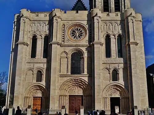 West Facade of the Saint Denis Cathedral
