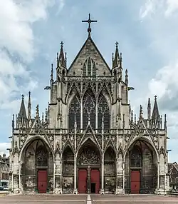 Façade of the Basilica of St Urbain, Troyes today