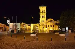 The plaza in front of St Lazarus Church in Larnaca