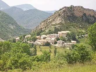 A general view of the village of Sainte-Colombe
