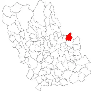 Location in Prahova County