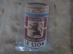 Old packaging for edible salt.