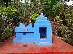 A small Samadhi (memorial) shrine of Mayaji Bhatkar (Mainak Bhandari), Bhatye village, Ratnagiri