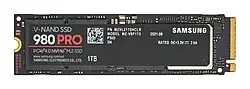 M.2 2280 Samsung 980 PRO PCIe 4.0 NVMe SSD with 1&nbsp;TB of storage capacity