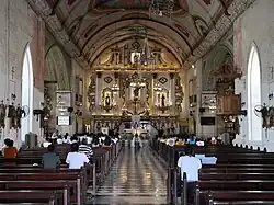 Church interior in 2023