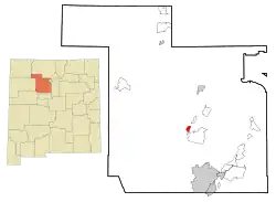 Location of San Ysidro, New Mexico