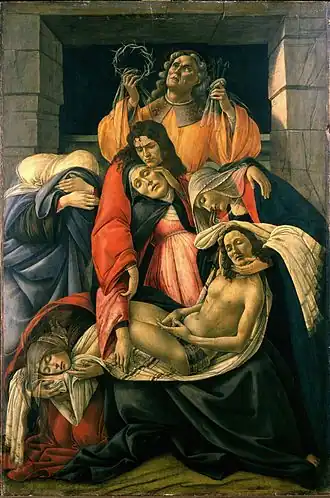 Lamentation over the Dead Christ, c. 1490–95, 107&nbsp;×&nbsp;71&nbsp;cm, Museo Poldi Pezzoli, Milan