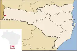 Location of Belmonte in Santa Catarina