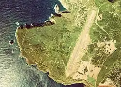 Aerial view of the airport