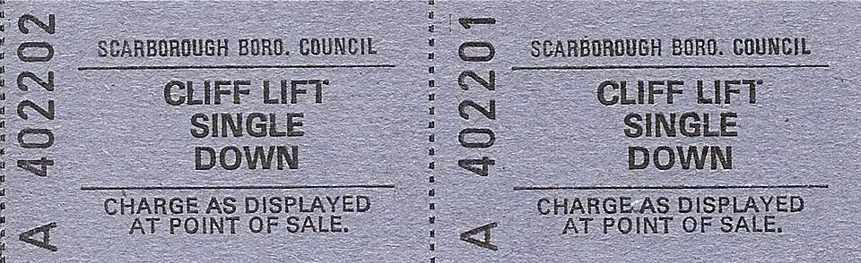 St Nicholas Cliff Lift ticket