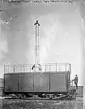 The command wagon with its observation post extended.