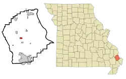 Location of Morley, Missouri