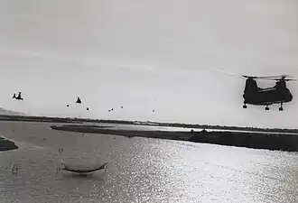 HMM-263 CH-46s approach Go Noi Island