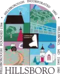 Official seal of Hillsboro, Maryland