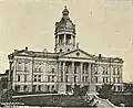 The old King County Courthouse, built 1890 atop "Profanity Hill"; ceased to be a courthouse 1917, torn down in the 1930s