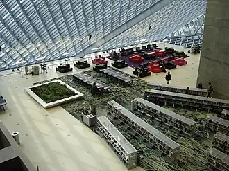 Interior of the Seattle Central Library by Rem Koolhaas (2006)