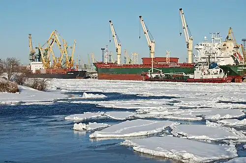 The great port of Saint Petersburg. March 22, 2010