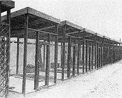 Photograph of steel cages