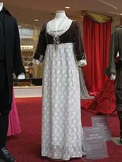 A dress worn by Emma Thompson in the 1995 film Sense and Sensibility.