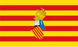 Flag used by Pre-autonomous Council of the Valencian Country (1979–1980). 2∶3
