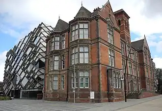Webster's Victorian part of Jessop Hospital now house the University of Sheffield Faculty of Music.