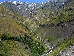 Landscape along the Shemshak–Dizin road