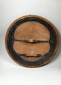 Obverse side of a wooden Moro taming in the Metropolitan Museum of Art, c.&nbsp;18th-19th century